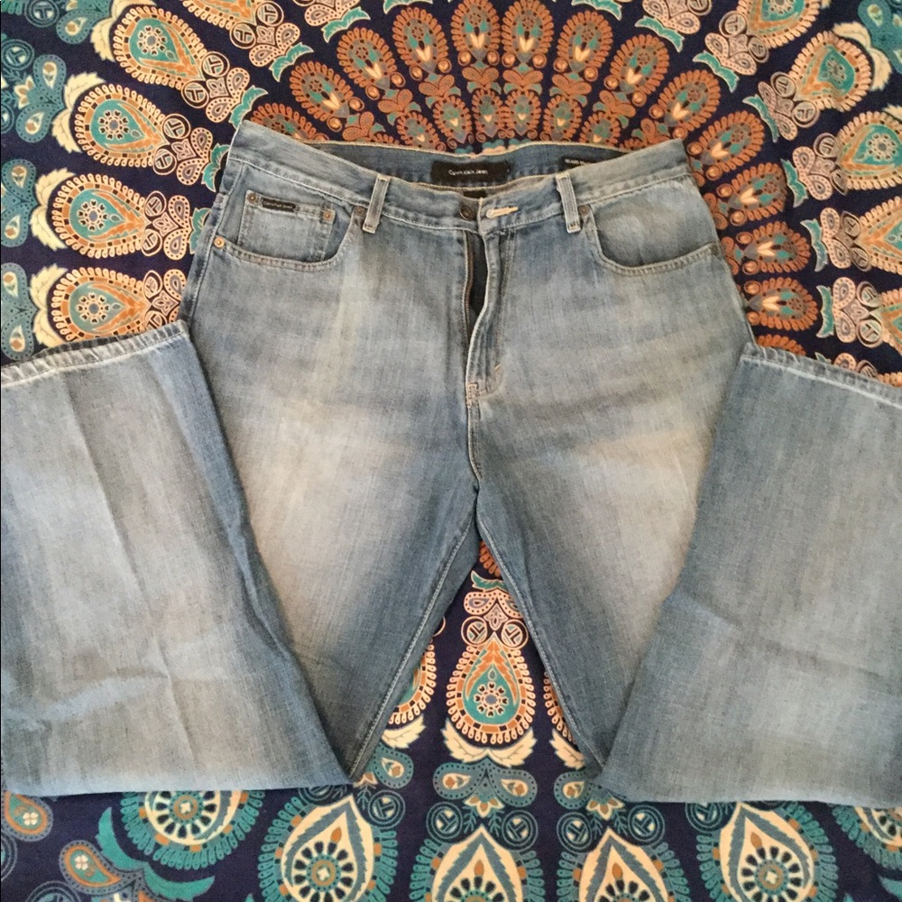 Calvin Klein Relaxed Straight Jeans 38x32